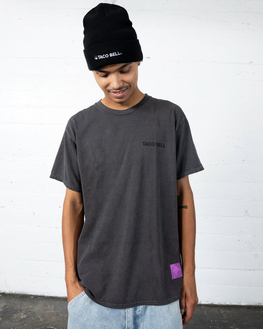 Embroidered Black Beanie