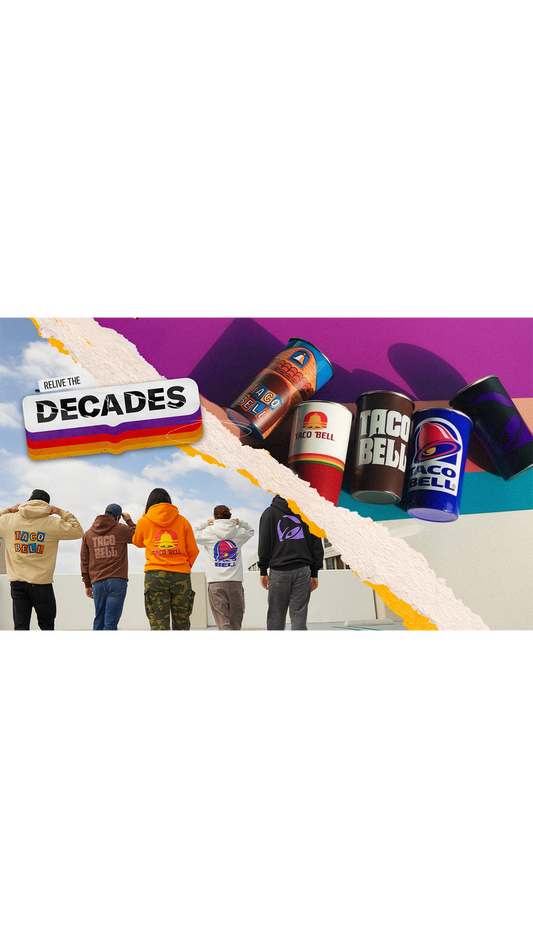 Taco Bell Decades Hoodie and Cup Bundle