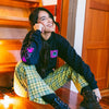 Crimped Style Black Hoodie 3