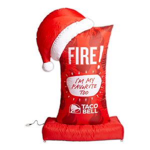 Taco Bell 6ft. Fire Sauce Packet Inflatable Airblown Holiday Decoration Mobile View