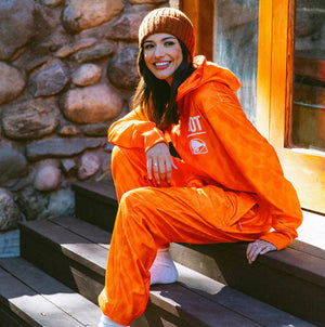 Taco Bell x Tipsy Elves Hot Sauce Packet Onesie Mobile View