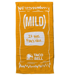 Mild Sauce Packet Beach Towel Mobile View