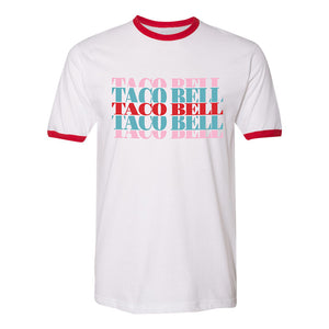 Taco Bell Typography Ringer Shirt Mobile View