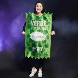 Taco Bell Verde Salsa Sauce Packet Tunic Mobile View