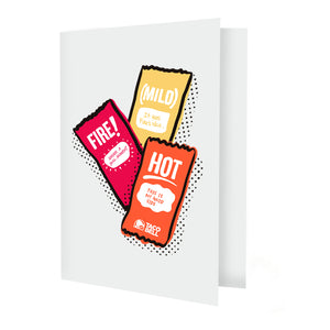 Sauce Packet Greeting Card Mobile View