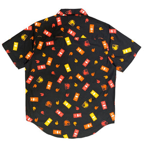 Sauce Packet Short Sleeve Button Up Shirt Mobile View