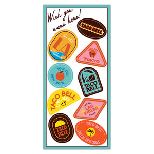 Taco Bell 'Wish You Were Here' Sticker Sheet 1