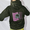 Crimped Style Black Hoodie 2