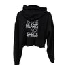 'Break Hearts, Not Shells' Cropped Hoodie 1